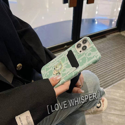 Fashion Lady Case with Card Holder for iPhone