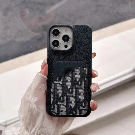 Dior Luxury iPhone Case Card Slot