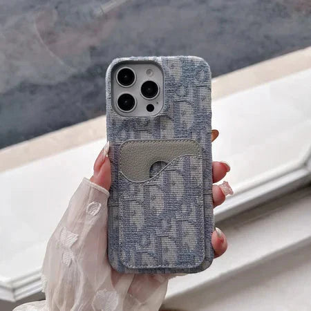 Dior Luxury iPhone Case Card Slot