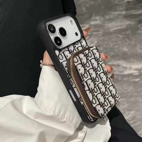 Dior Luxury iPhone Case Card Slot For iPhone 17 / 16 / 15 / 14