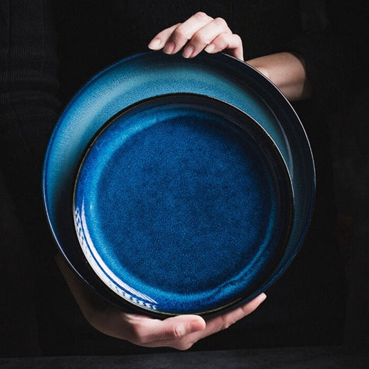 Deep Blue Oceano Dinner Plates