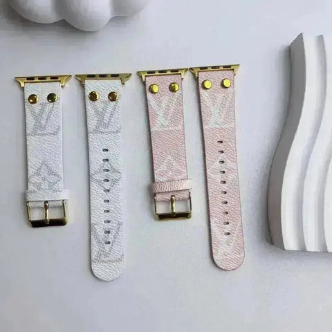 Louis Vuitton Apple Watch Band Monogram with Gold