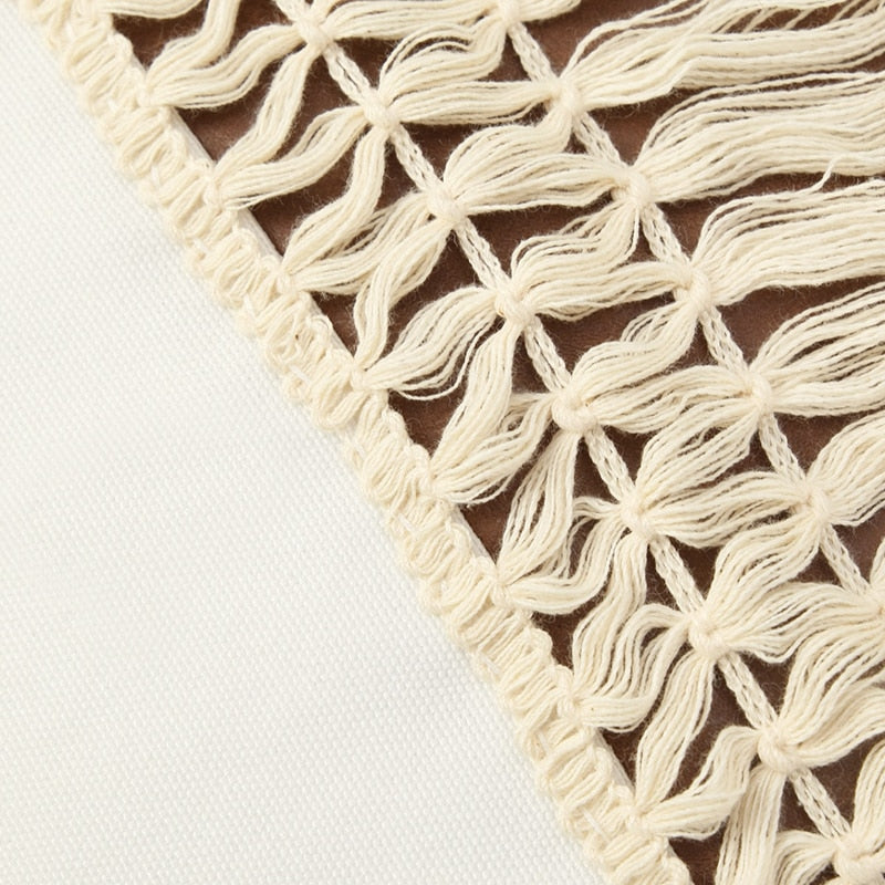 Tassel Accent Throw Pillow Case Set