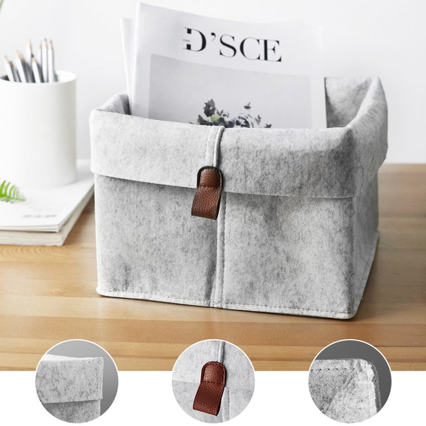 Modern Felt Storage Baskets