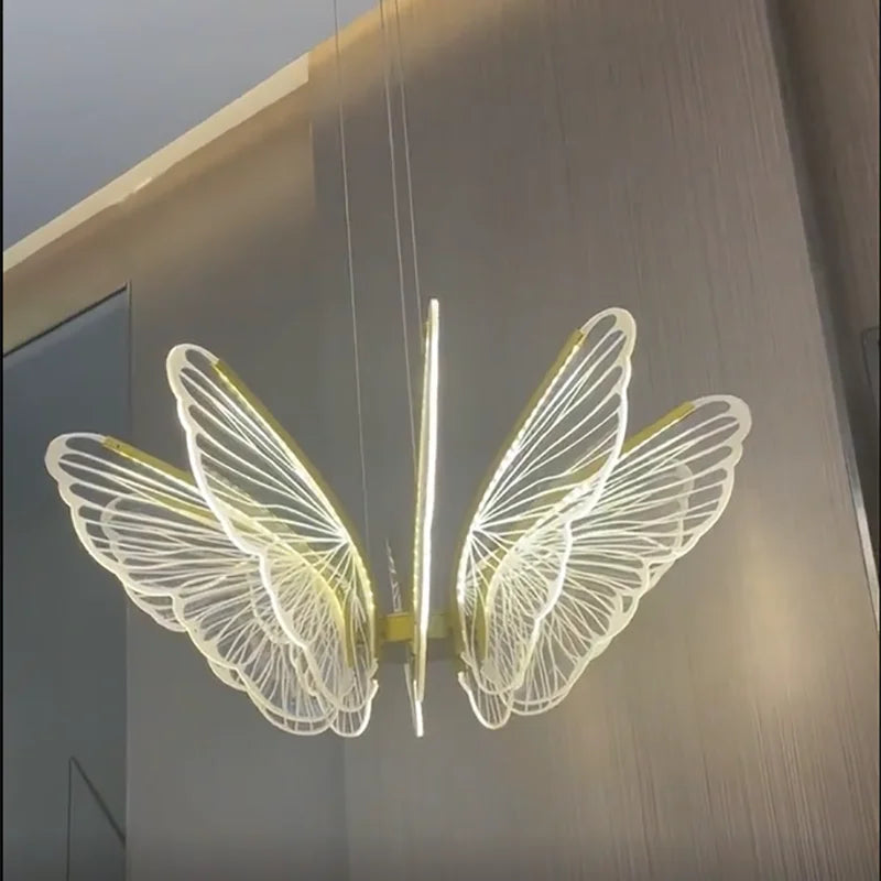 Abstract Butterfly Ceiling Light