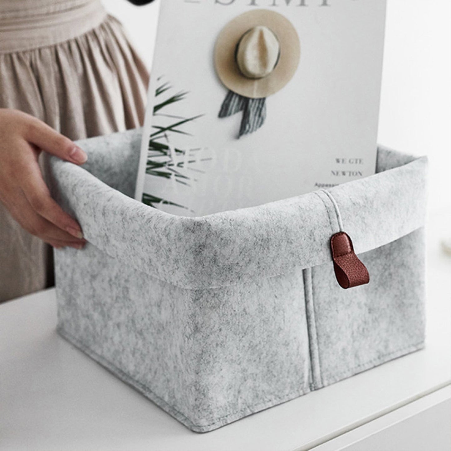 Modern Felt Storage Baskets