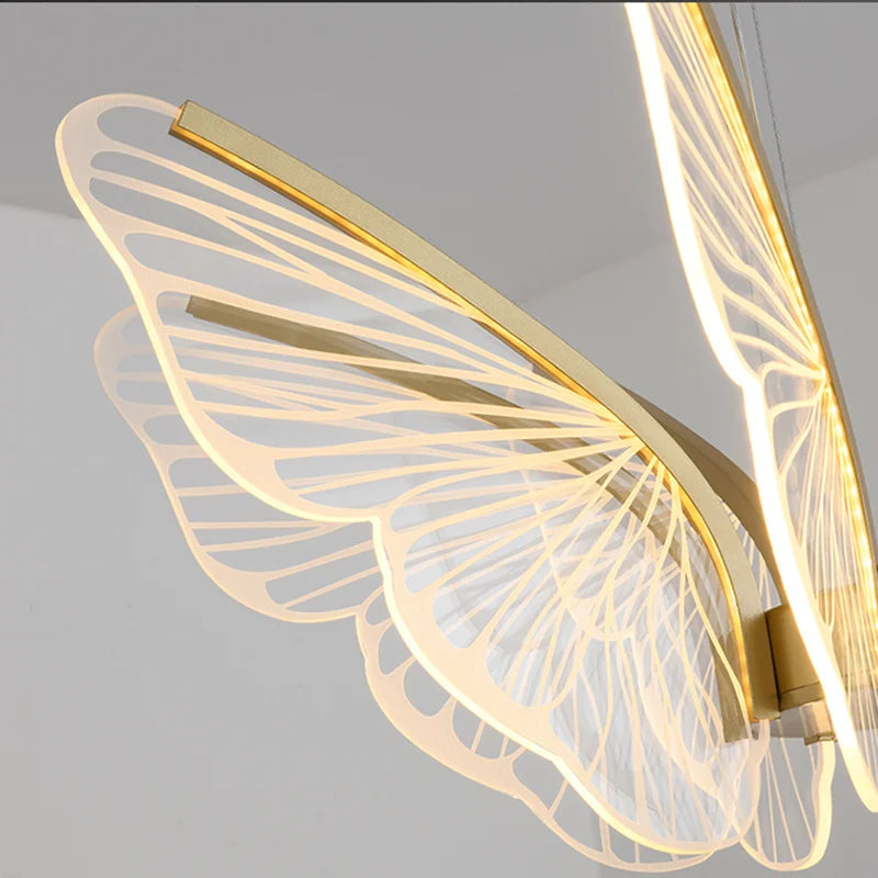 Abstract Butterfly Ceiling Light