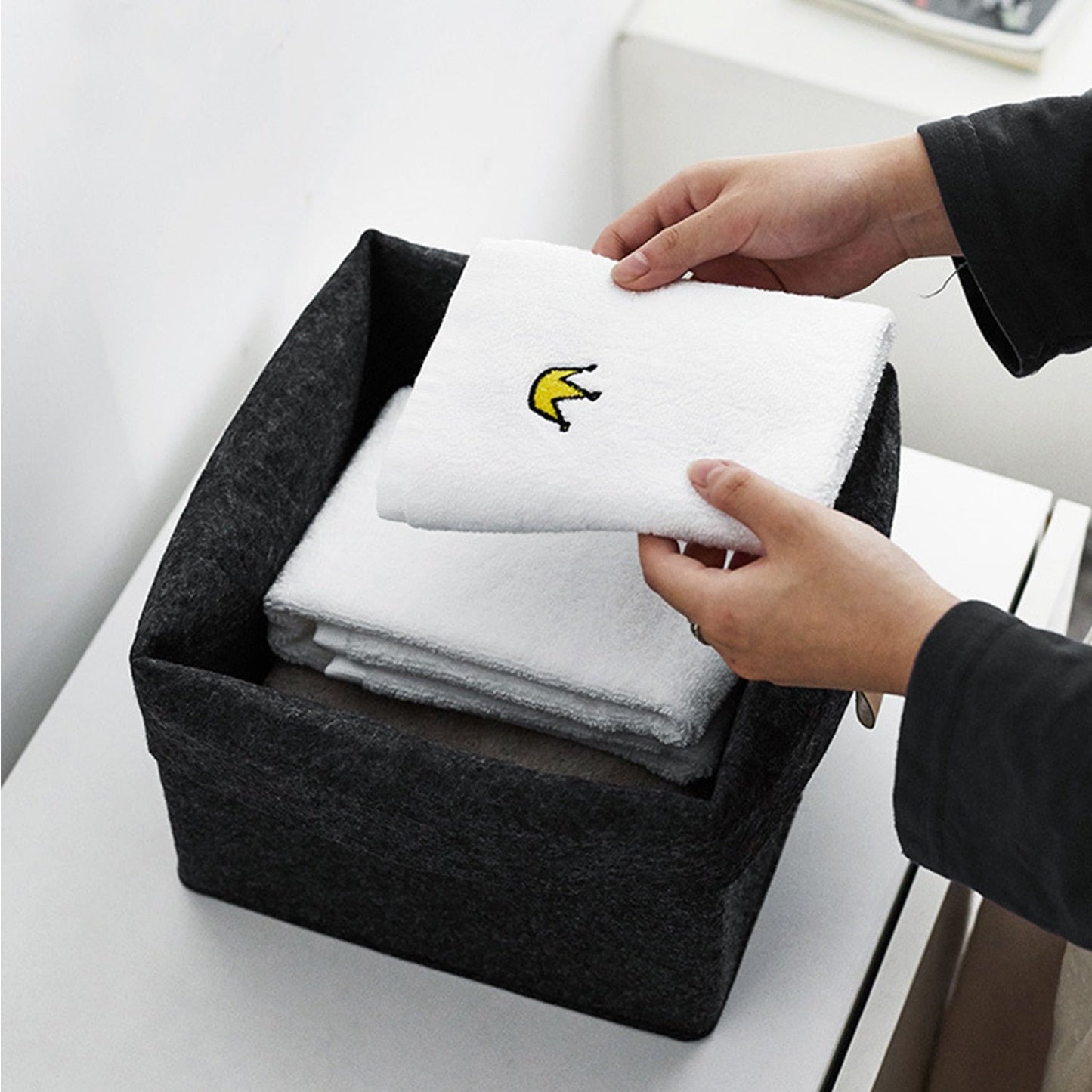 Modern Felt Storage Baskets