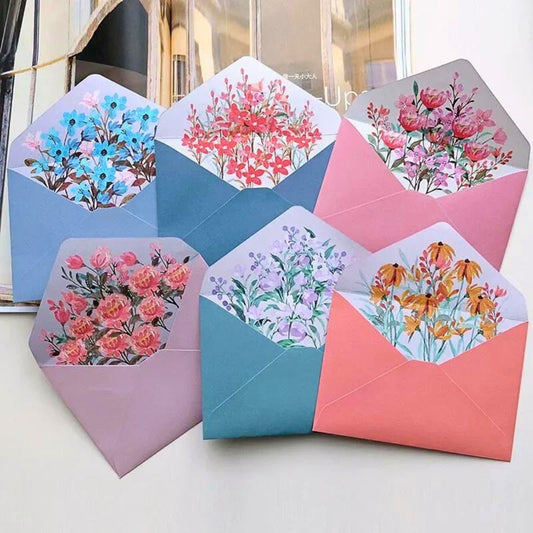 Heartwarming Floral Envelopes