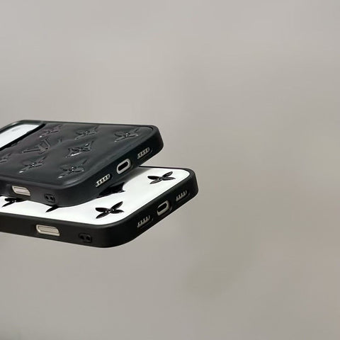 Luxury Monogram Designer Leather Cover For iPhone 17/ 16 / 15 / 14