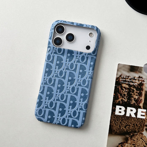 Lux Leather Dior Phone Case For iPhone 17 / 16 / 15 / 14