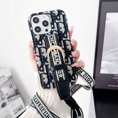 Lady Phone Case With Lanyard For iPhone