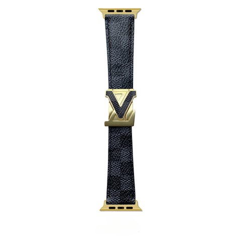 Premium Leather Canvas Luxury Apple Watch Strap